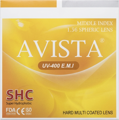 AVISTA 1.56 Mid-Index Spheric UV-400 EMI Lens